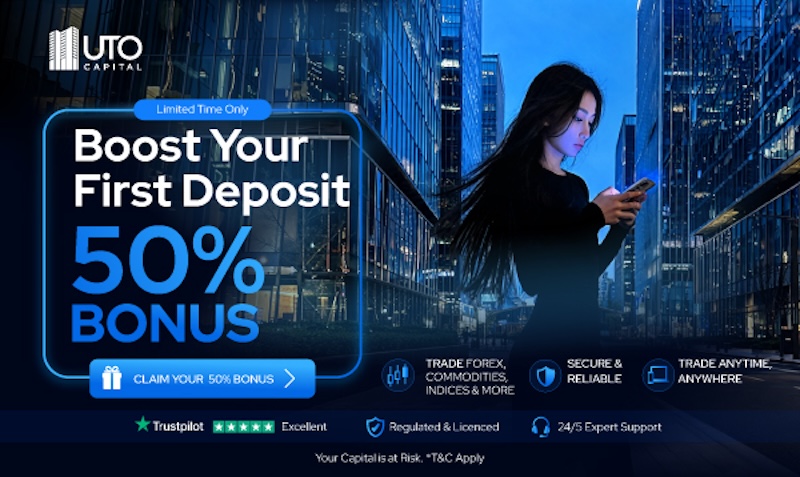 UTO Capital - 50% First Deposit Bonus