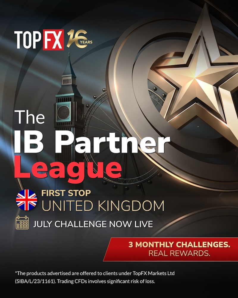 TopFX Launches IB Partner League with Rewards for UK Partners