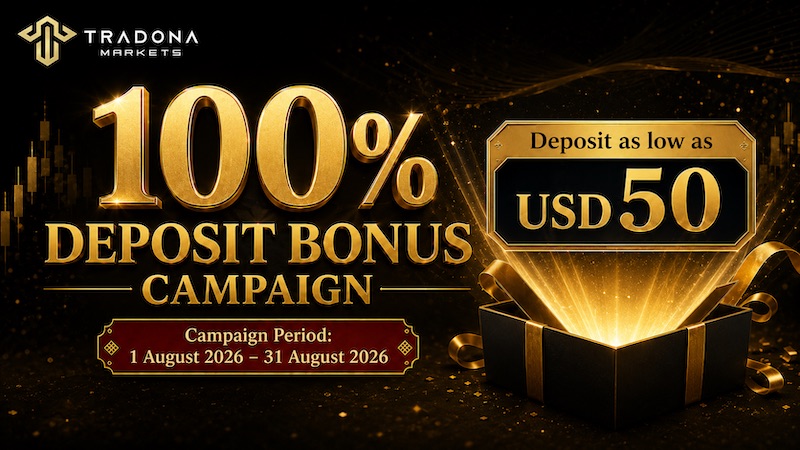 Tradona Markets - 100% Deposit Bonus