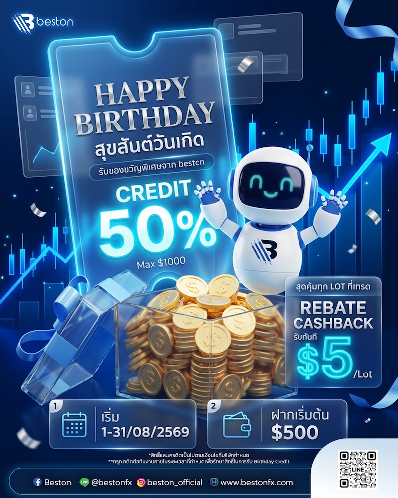 BestonFX - 50% Birthday Deposit Bonus