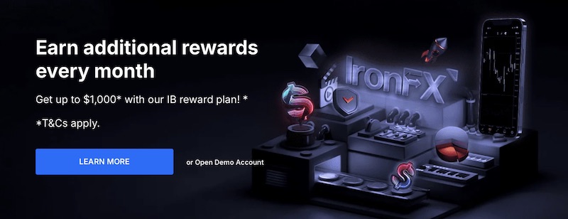 IronFX Rewards Introducing Brokers With Monthly Cash Incentives Through Ongoing IB Reward Plan