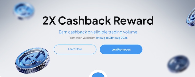 CapitalXtend Launches 2X Cashback Reward With Up to $6 Cashback Per Lot