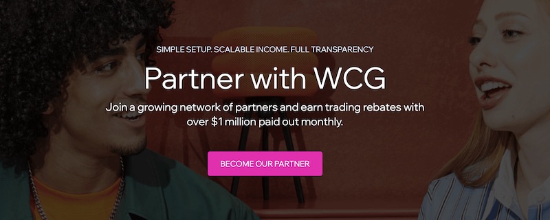WCG Partnership Program Offers Daily Trading Rebates and Scalable Growth Tools