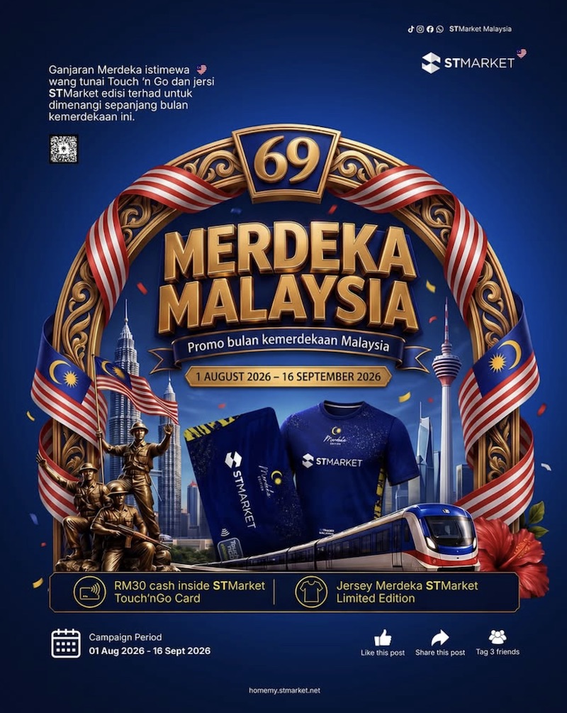 ST Market Merdeka Promotion 2026 Offers RM30 Cash and Limited-Edition Jersey