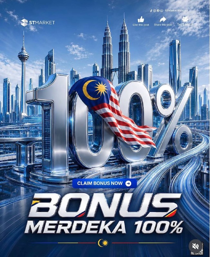 ST Market Launches Limited-Time 100% Merdeka Bonus for Malaysian Clients