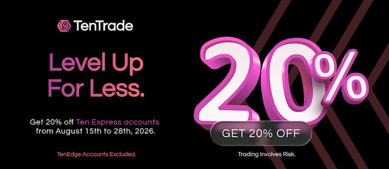 TenTrade Offers 20% Off Instant Funded and Evaluation Ten Express Challenge Accounts