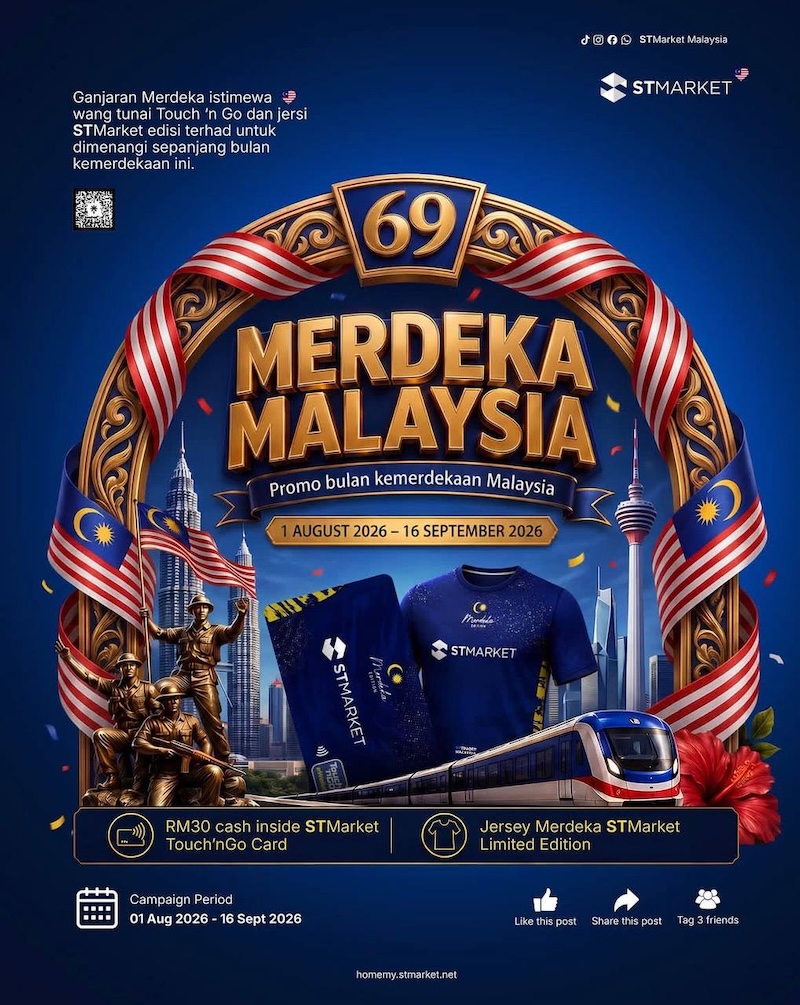 ST Market Launches 2026 Merdeka Promotion With RM30 Cash and Limited-Edition Jersey