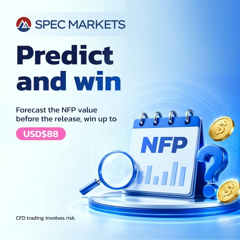 Spec Markets Launches NFP Forecast Challenge With USD 88 Top Prize for XAUUSD Forecasts