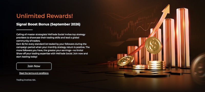 WeTrade Social Launches September 2026 Signal Boost Bonus With Unlimited $2-per-Lot Rewards