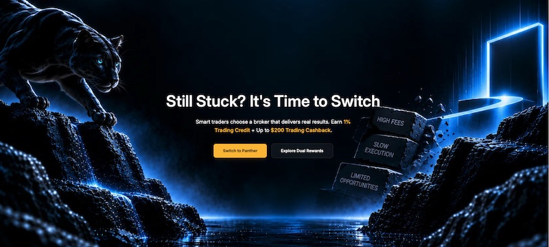 Panther Capitals Introduces Dual Trading Rewards With 1% Switch Credit and Up to $200 Cashback