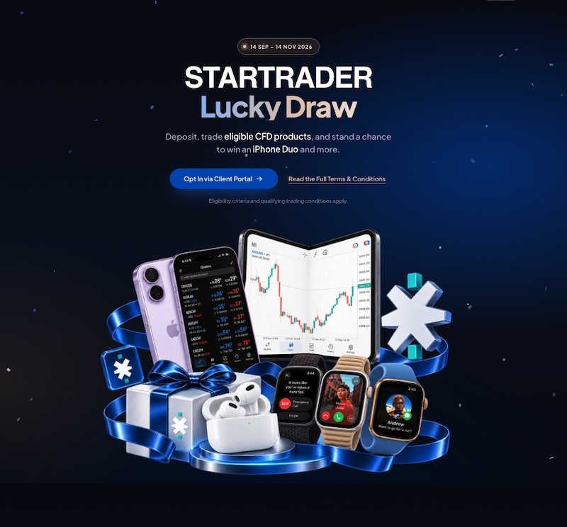 STARTRADER Launches Lucky Draw Promotion With iPhone Duo and Other Prizes