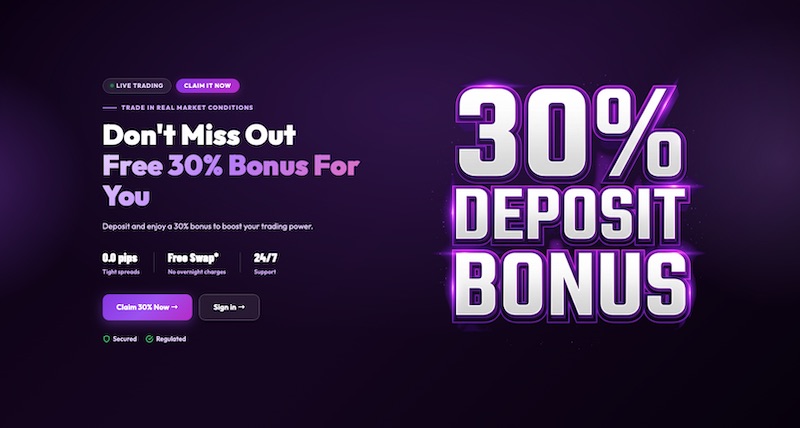 Trading Pro - 30% Deposit Bonus