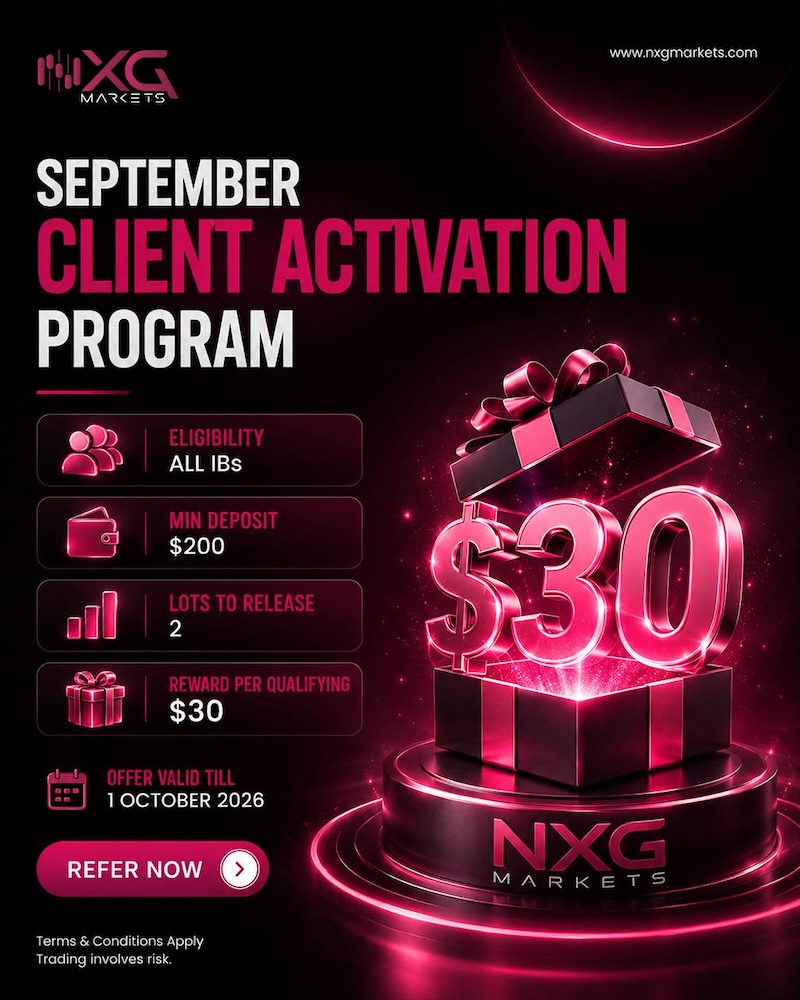 NXG Markets Launches September Client Activation Program, Offering IBs $30 Per Qualifying New Client