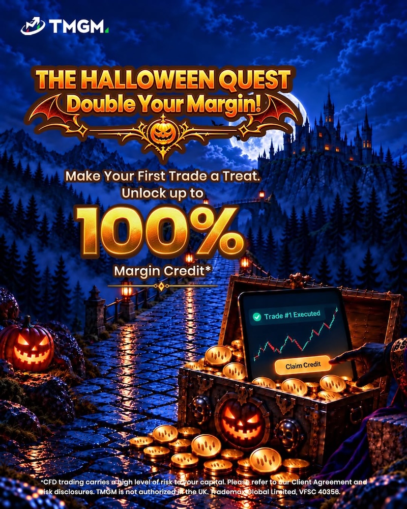 TMGM Launches Halloween Quest Offering Up to 100% Margin Credit and USD 1,000 in Rewards