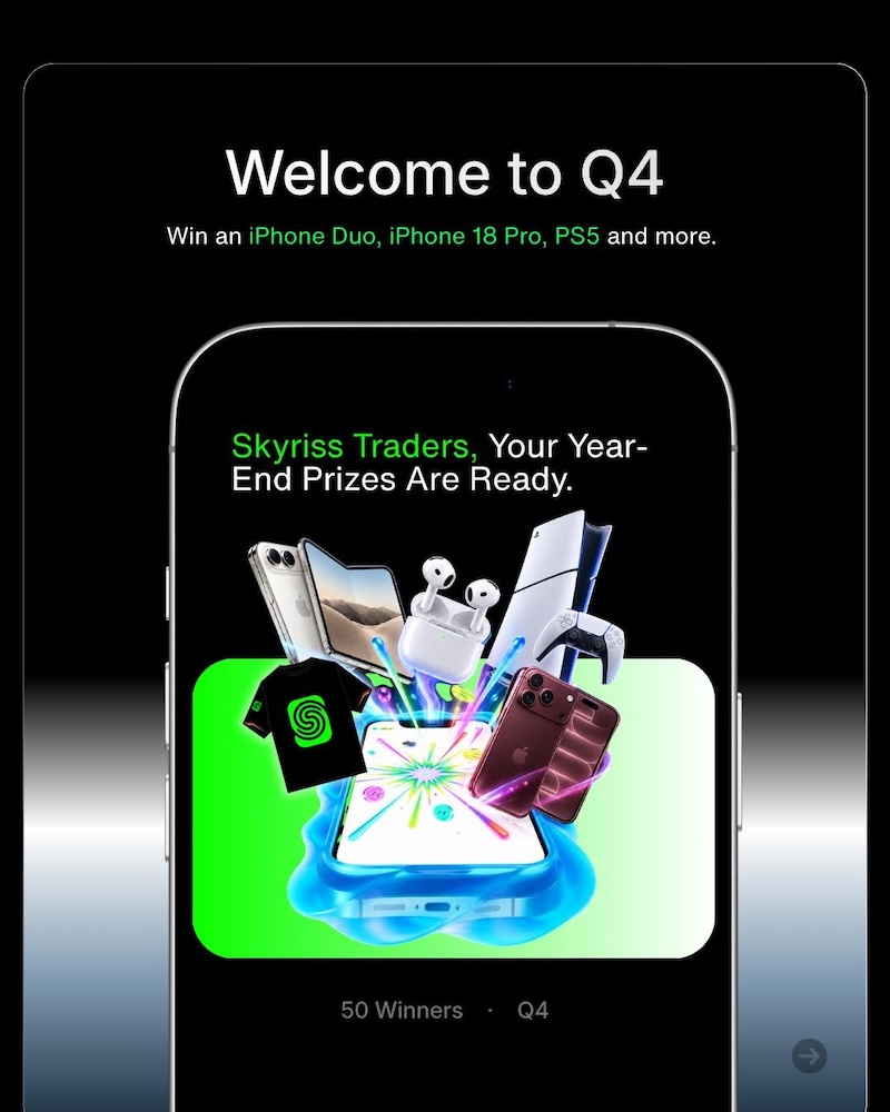Skyriss Launches Q4 Year-End Giveaway With 50 Winners and No Deposit Required