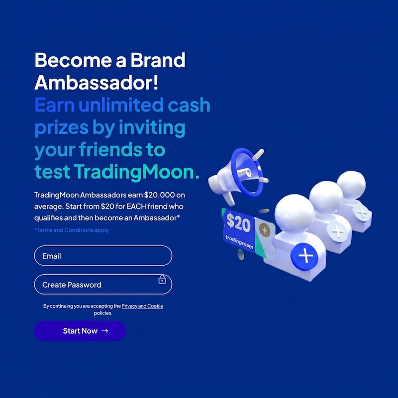 TradingMoon Unveils Refer-a-Friend Campaign With $20 Referral Rewards and $250 Brand Ambassador Bonus