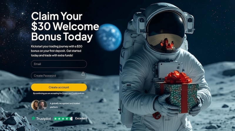 Trading Moon – $30 Welcome Bonus