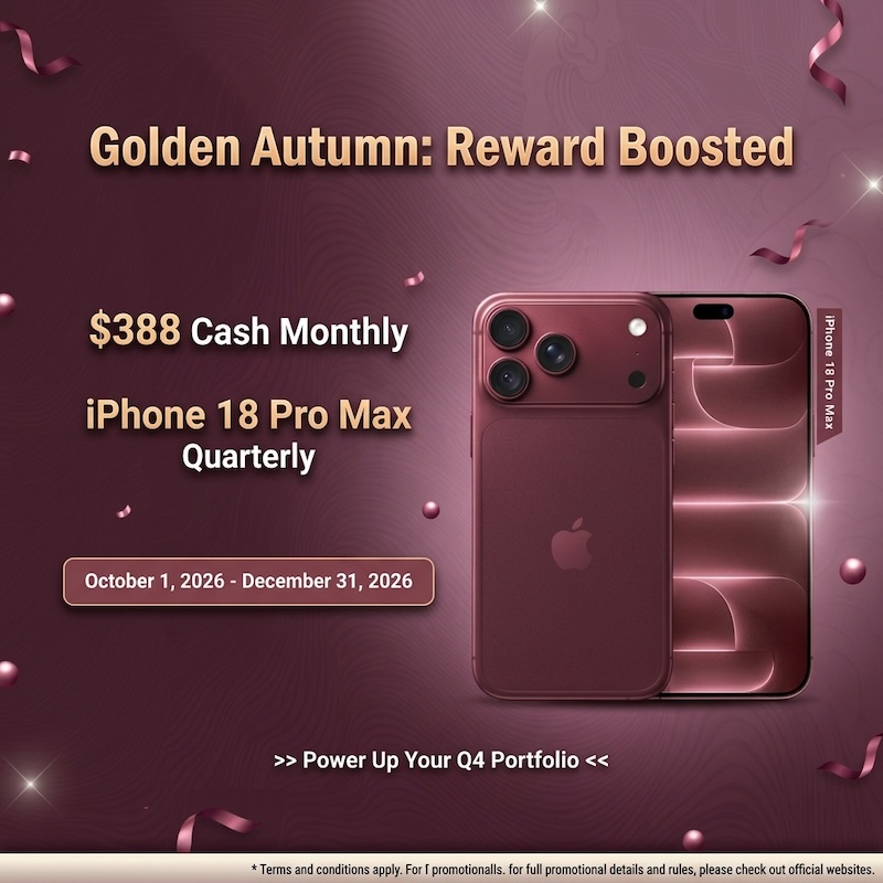 PPL International Launches Golden Autumn: Reward Boosted Promotion with Monthly Cash Prizes and an iPhone 18 Pro Max Grand Prize