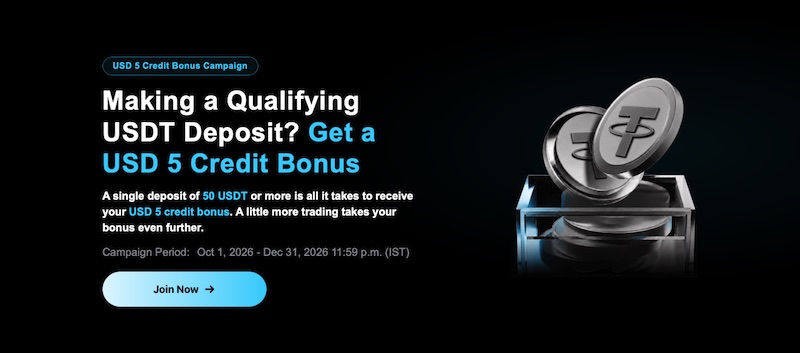 CPT Markets - USD 5 Credit Bonus