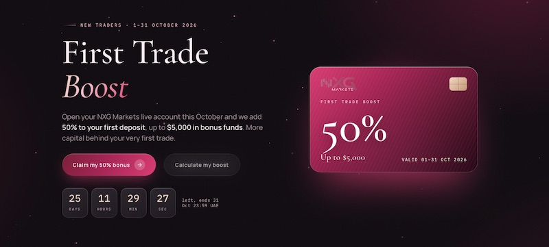 NXG Markets - 50% Deposit Bonus