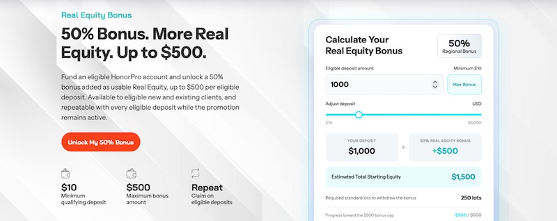 Honor Pro - 50% Real Equity Bonus