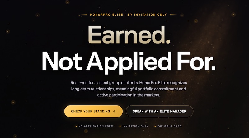 Honor Pro Launches HonorPro Elite With Invitation-Only 24K Gold Card and Premium Client Privileges