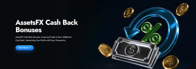 AssetsFX Cashback Rebates Offer Traders Daily Cash Back Based on Trading Volume