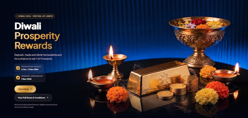 STARTRADER Diwali 2026: Win 50g of Gold, an iPhone Pro Max and More in 11-Prize Giveaway