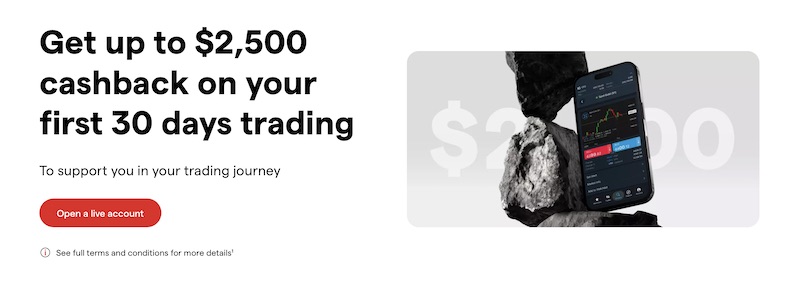 IG Offers Up to $2,500 Cashback for New Forex and CFD Traders