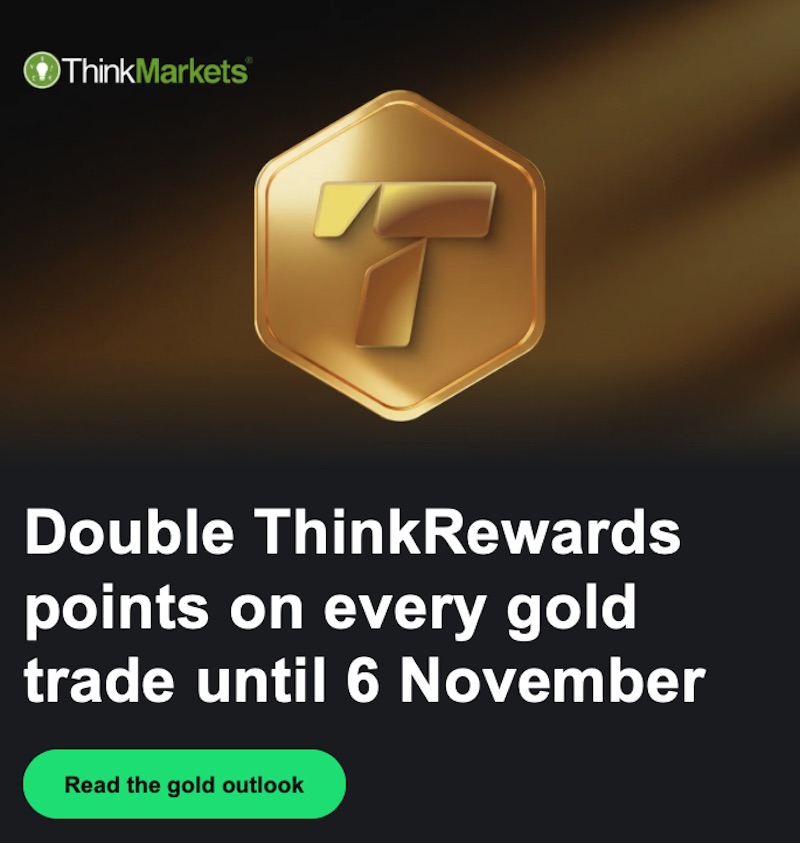 ThinkMarkets Offers Double ThinkRewards Points on Gold Trades Through November 6, 2026