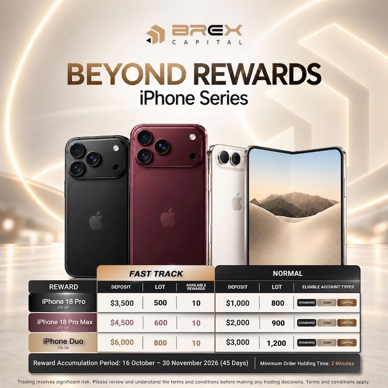 Trade with BREX Capital and Redeem the New iPhone 18 Through Beyond Rewards