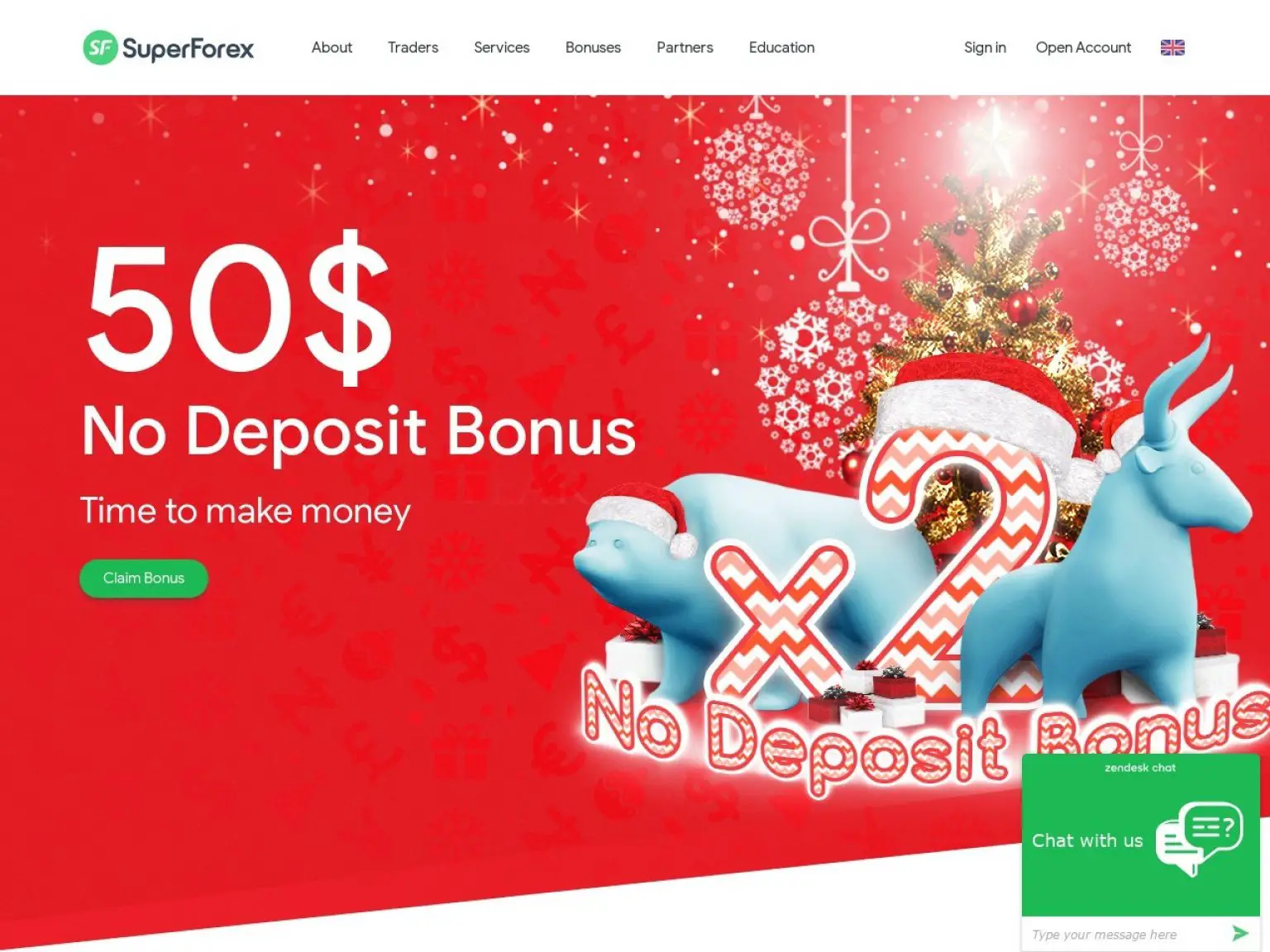 forex no deposit bonus 2015 december christmas